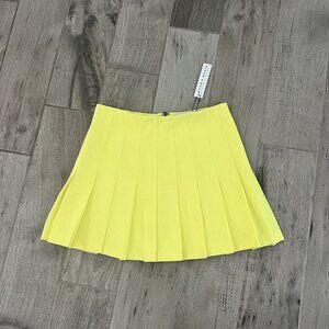 Alice + Olivia Yellow Mini Skirt